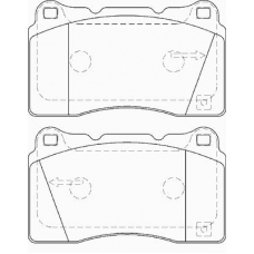 FD7292A NECTO Комплект тормозных колодок, дисковый тормоз