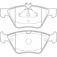 FD7473A NECTO Комплект тормозных колодок, дисковый тормоз