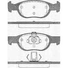 8110 15010 TRISCAN Комплект тормозных колодок, дисковый тормоз