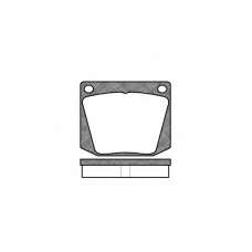 0038.00 REMSA Комплект тормозных колодок, дисковый тормоз