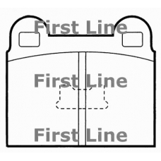 FBP1002 FIRST LINE Комплект тормозных колодок, дисковый тормоз
