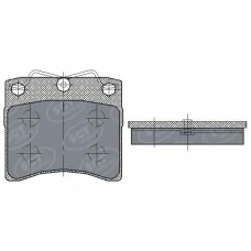 SP 169 SCT Комплект тормозных колодок, дисковый тормоз