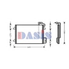182470N AKS DASIS Конденсатор, кондиционер