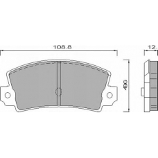 496081 ROULUNDS Комплект тормозных колодок, дисковый тормоз