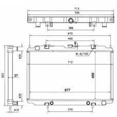 56087 NRF Радиатор, охлаждение двигателя