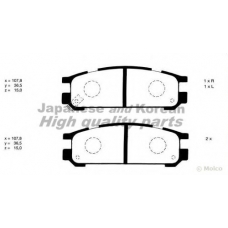S011-11 ASHUKI Комплект тормозных колодок, дисковый тормоз