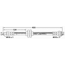 FBH6720 FIRST LINE Тормозной шланг