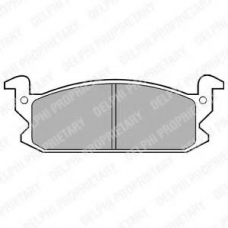 LP399 DELPHI Комплект тормозных колодок, дисковый тормоз