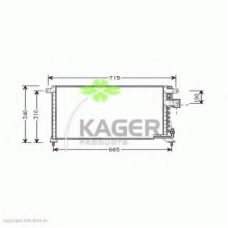 94-6008 KAGER Конденсатор, кондиционер