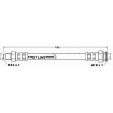 FBH6649 FIRST LINE Тормозной шланг