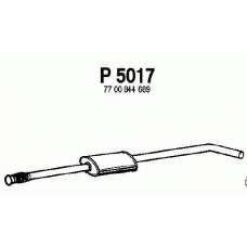 P5017 FENNO Средний глушитель выхлопных газов