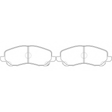 FP0866 FIT Комплект тормозных колодок, дисковый тормоз