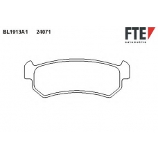 BL1913A1 FTE Комплект тормозных колодок, дисковый тормоз