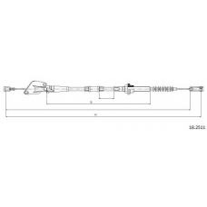 18.2511 CABOR Трос, управление сцеплением