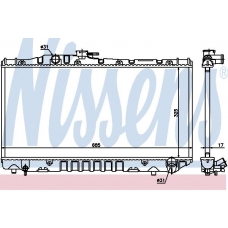 64712 NISSENS Радиатор, охлаждение двигателя