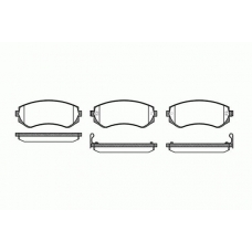 0317.12 REMSA Комплект тормозных колодок, дисковый тормоз