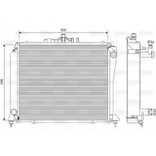 701584 VALEO Радиатор, охлаждение двигателя