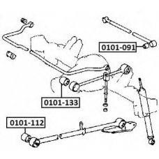 0101-091 ASVA Подвеска, рычаг независимой подвески колеса