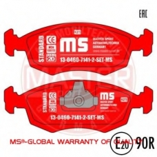 13046071412-SET-MS MASTER-SPORT Комплект тормозных колодок, дисковый тормоз