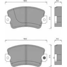 AC429081D AC Delco Комплект тормозных колодок, дисковый тормоз