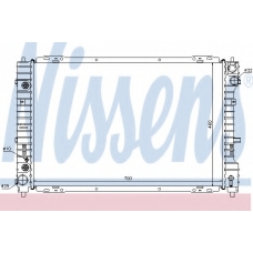 62003 NISSENS Радиатор, охлаждение двигателя