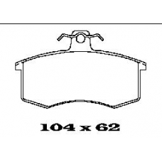 BL1254A1 FTE Комплект тормозных колодок, дисковый тормоз