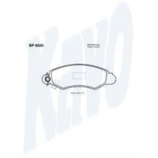 BP-8520 KAVO PARTS Комплект тормозных колодок, дисковый тормоз