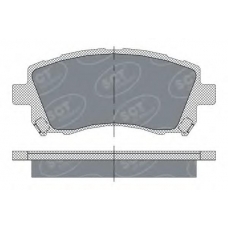 SP 258 SCT Комплект тормозных колодок, дисковый тормоз