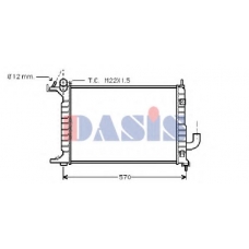 151300N AKS DASIS Радиатор, охлаждение двигателя