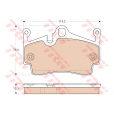 GDB1961 TRW Комплект тормозных колодок, дисковый тормоз