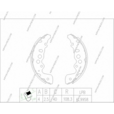 S350I26 NPS Комплект тормозных колодок