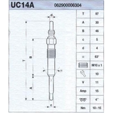 062900006304 MAGNETI MARELLI Свеча накаливания