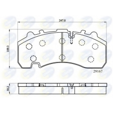 CBP9063MK COMLINE Комплект тормозных колодок, дисковый тормоз