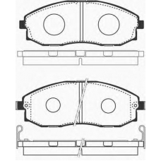 J PA-H02AF JAPANPARTS Комплект тормозных колодок, дисковый тормоз