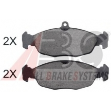 35006 ABS Комплект тормозных колодок, дисковый тормоз