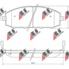 37084 ABS Комплект тормозных колодок, дисковый тормоз