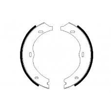 0 986 487 718 BOSCH Комплект тормозных колодок, стояночная тормозная с