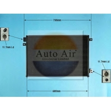 16-2046A AUTO AIR GLOUCESTER Конденсатор, кондиционер