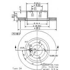 24946 V AP Тормозной диск