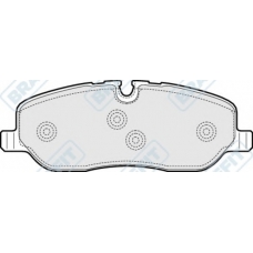 PD3085 APEC Комплект тормозных колодок, дисковый тормоз