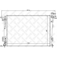 10-25465-SX STELLOX Радиатор, охлаждение двигателя