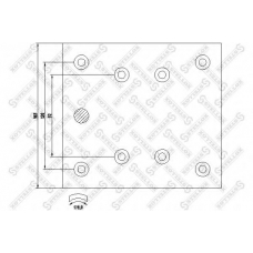 85-01007-SX STELLOX Комплект тормозных башмаков, барабанные тормоза