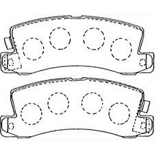 A2N081 AISIN Комплект тормозных колодок, дисковый тормоз