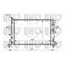 QER2460 QUINTON HAZELL Радиатор, охлаждение двигателя