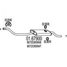 01.67900 MTS Глушитель выхлопных газов конечный