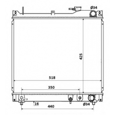 53914 NRF Радиатор, охлаждение двигателя