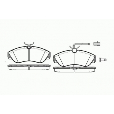 0487 11 KAWE Комплект тормозных колодок, дисковый тормоз