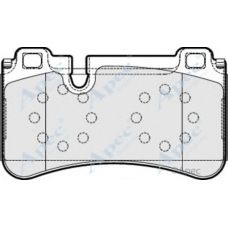 PAD1610 APEC Комплект тормозных колодок, дисковый тормоз