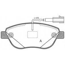 BPA0859.12 OPEN PARTS Комплект тормозных колодок, дисковый тормоз
