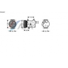 RTAK367 AVA Компрессор, кондиционер